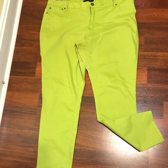 Ashley Stewart Pants - Lime green Ashley Stewart long pants
